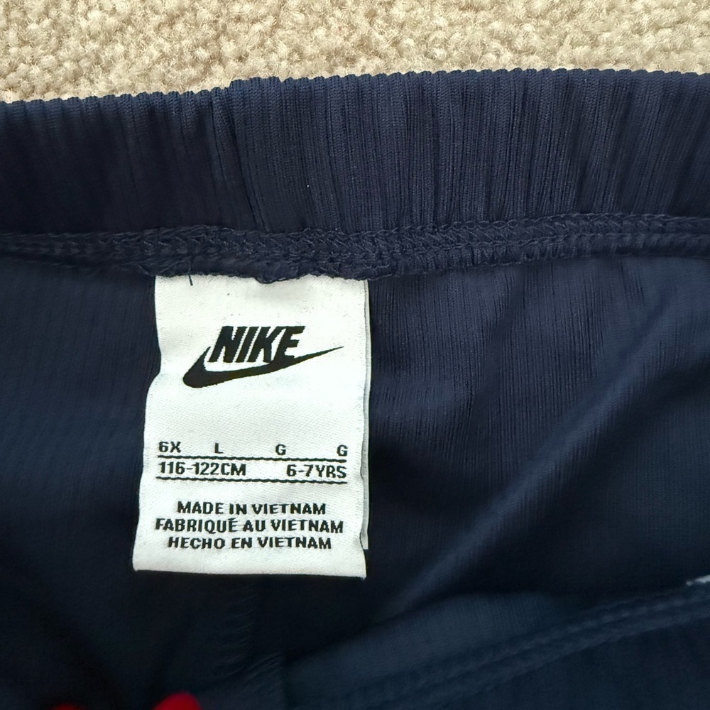 Nike ribbed Kids Navy Leggings - Picture 4 of 4